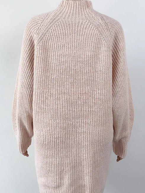 'Indira' Dropped Shoulder Sweater Dress - Celes Fashion